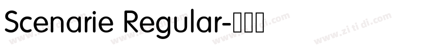 Scenarie Regular字体转换